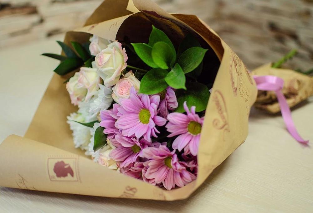 Букет цветов из: Розы и Хризантемы в Зубово Республика Башкортостан