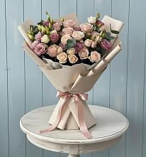 Букет цветов из:  Розы и Лизиантусы #REPLACE_PRED# Зубово Республика Башкортостан