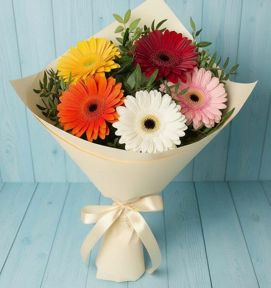 Букет цветов из: Герберы в Зубово Республика Башкортостан