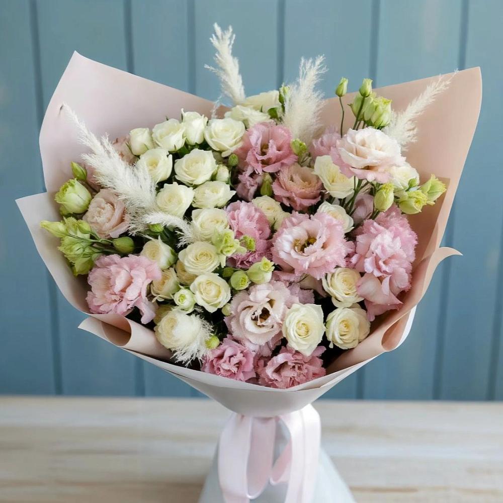 Букет цветов из: Альстромерии и Розы в Зубово Республика Башкортостан