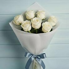 Букет 7 Белых роз Эдлесс Лав в Зубово Республика Башкортостан