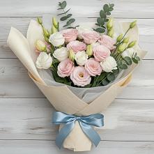 Букет цветов из:  Лизиантусы в Зубово Республика Башкортостан