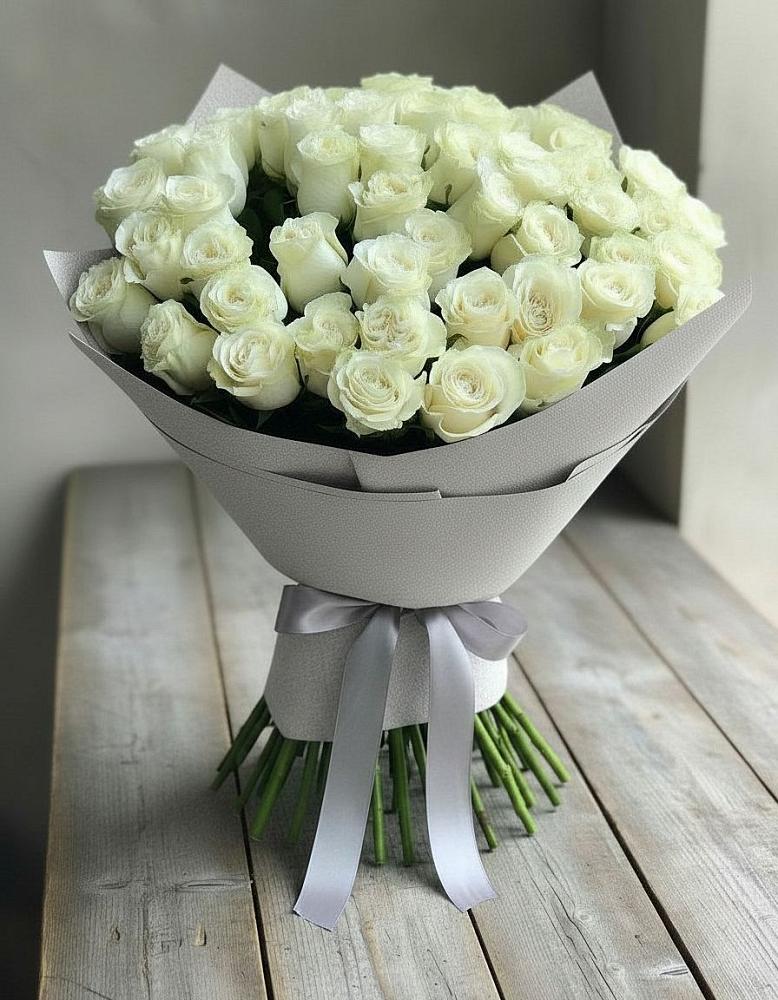 Букет 35 Белых роз в Зубово Республика Башкортостан