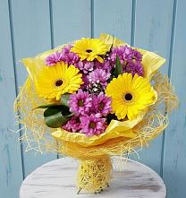 Букет цветов из:  Хризантемы и Герберы в Зубово Республика Башкортостан