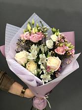 Букет цветов из:  Альстромерии, Розы и Лизиантусы #REPLACE_PRED# Зубово Республика Башкортостан