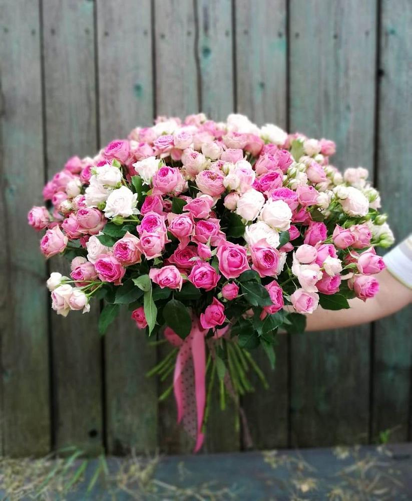 Букет Розовые кустовые розы Натали и Лав Лидия в Зубово Республика Башкортостан