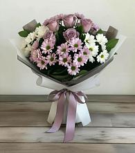 Букет цветов из:  Хризантемы и Розы в Зубово Республика Башкортостан