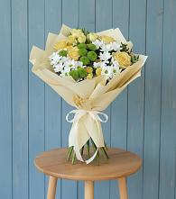 Букет цветов из:  Хризантемы и Розы #REPLACE_PRED# Зубово Республика Башкортостан