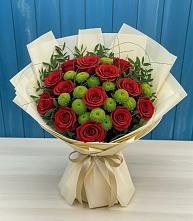 Букет цветов из:  Розы и Хризантемы в Зубово Республика Башкортостан