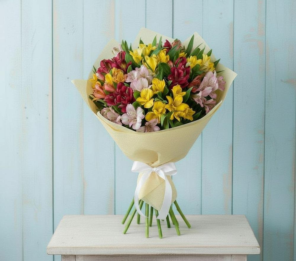 Букет цветов из: Альстромерии в Зубово Республика Башкортостан