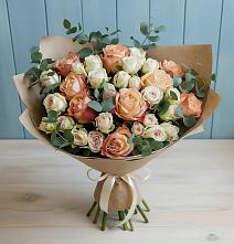 Букет цветов из:  Альстромерии и Розы в Зубово Республика Башкортостан